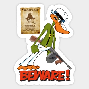 ANGRY CRIMINAL DUCK Sticker